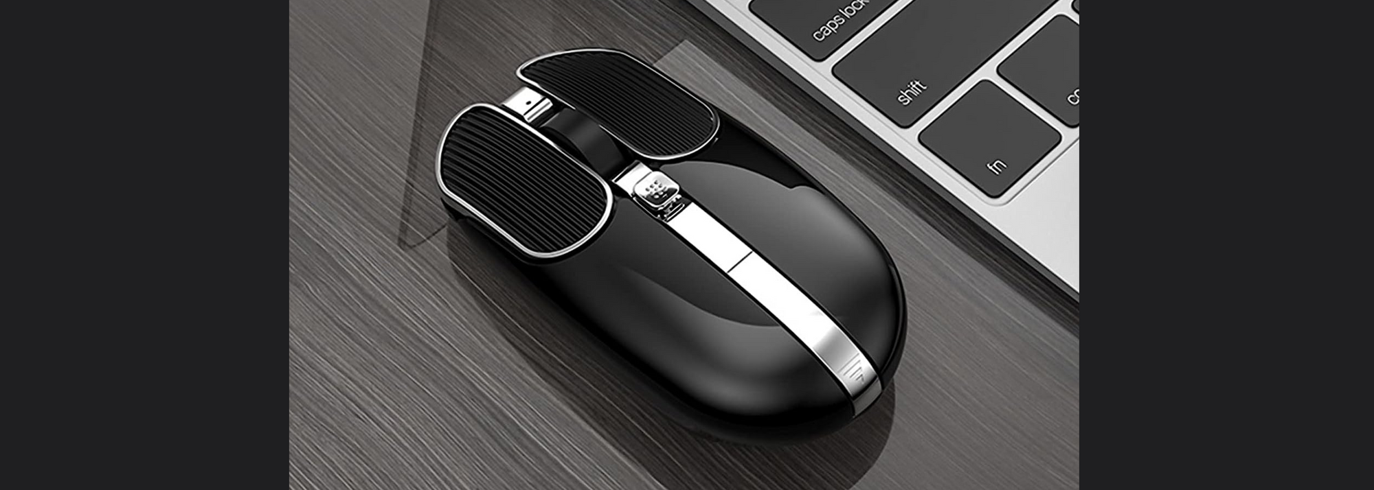 EZ-Series 2.4G Wireless USB Wired Dual Mode Rechargeable Mice with Bat ...