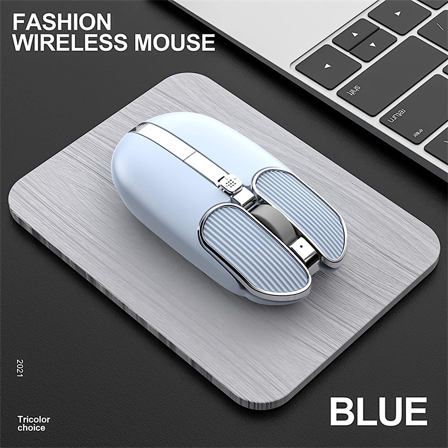 EZ-Series 2.4G Wireless USB Wired Dual Mode Rechargeable Mice with Battery Alarm Display