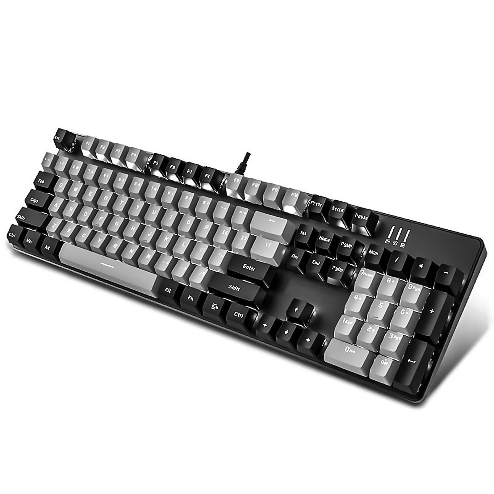 J9-Series Wired 104-Key Anti-Ghosting Blue Switch Mechanical Gaming  Keyboard with Blue LED Backlit