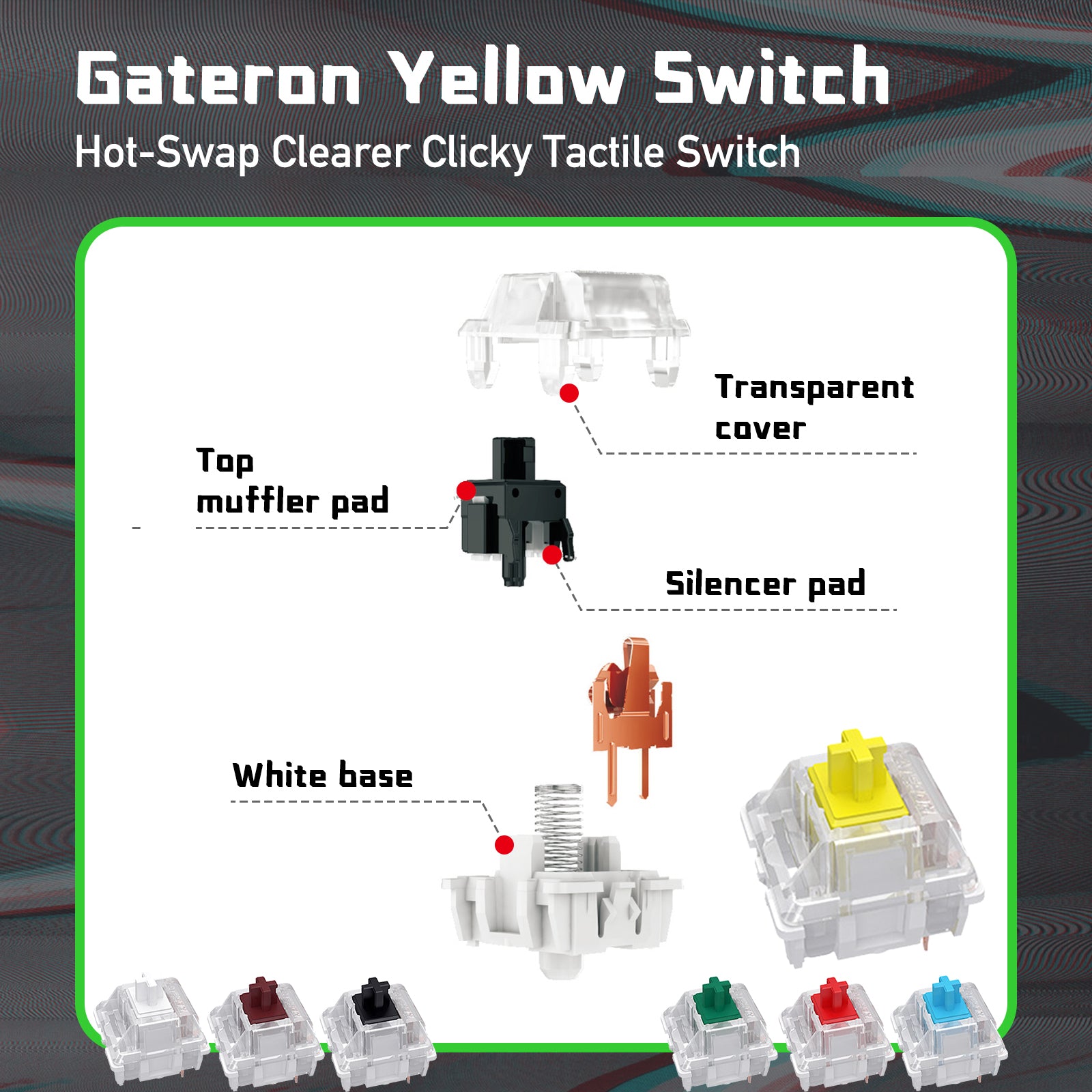 ZB-Series 108 Key Gateron Yellow Switches Keyboard